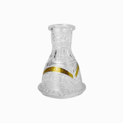 Base Micro Esculpida em Ouro Transparente