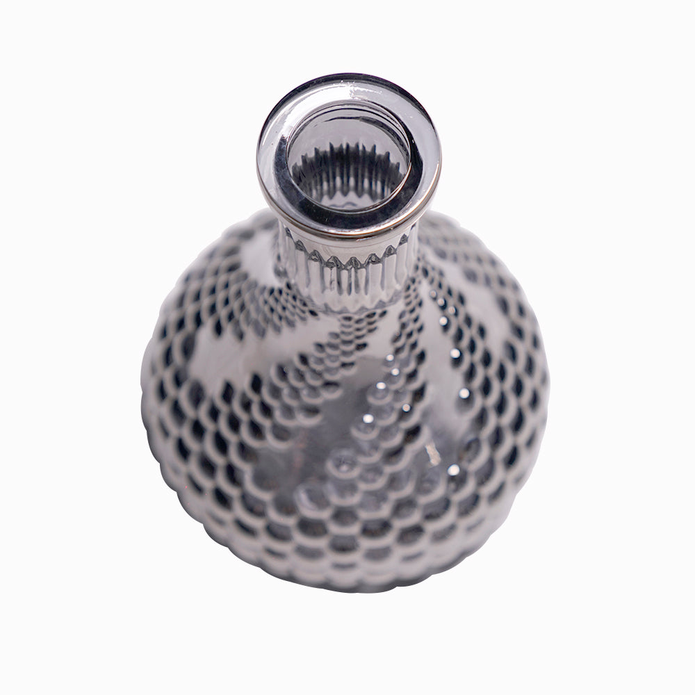Grey Dot Carved Base
